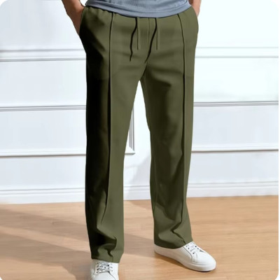 Formal Pant Cutting Trouser For Men (Olive)