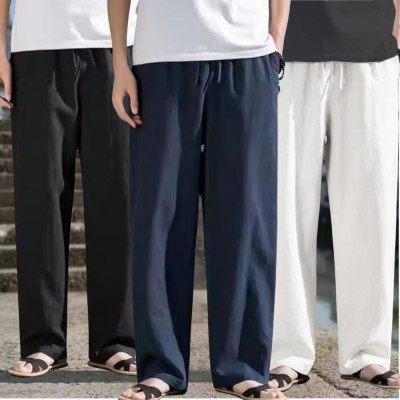 3 Pcs Combo Remi Cotton Trouser for Men (Black, Navy, White)