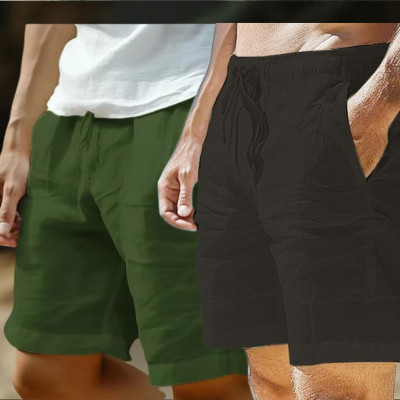 2 Pcs Combo Summer Comfortable REMI Cotton Shorts