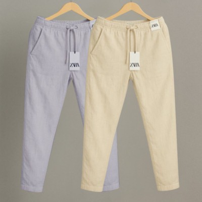 2 Pcs Combo Premium cotton trouser for Men (Ash & Khaki)