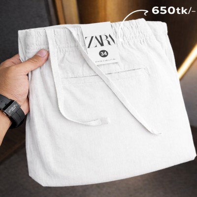 Most Demandable cotton trouser for Men (White)