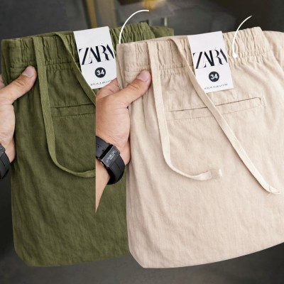 2 Pcs combo Most Demandable cotton trouser for Men (Olive & Biscuit)