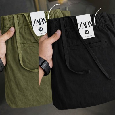 2 Pcs combo Most Demandable cotton trouser for Men (Olive & Black)