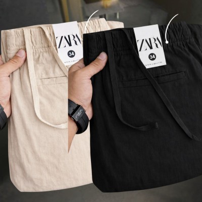 2 Pcs combo Most Demandable cotton trouser for Men (Biscuit & Black)