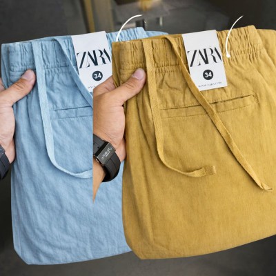 2 Pcs combo Most Demandable cotton trouser for Men (Sky & Brown)