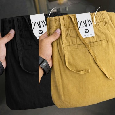 2 Pcs combo Most Demandable cotton trouser for Men (Black & Brown)